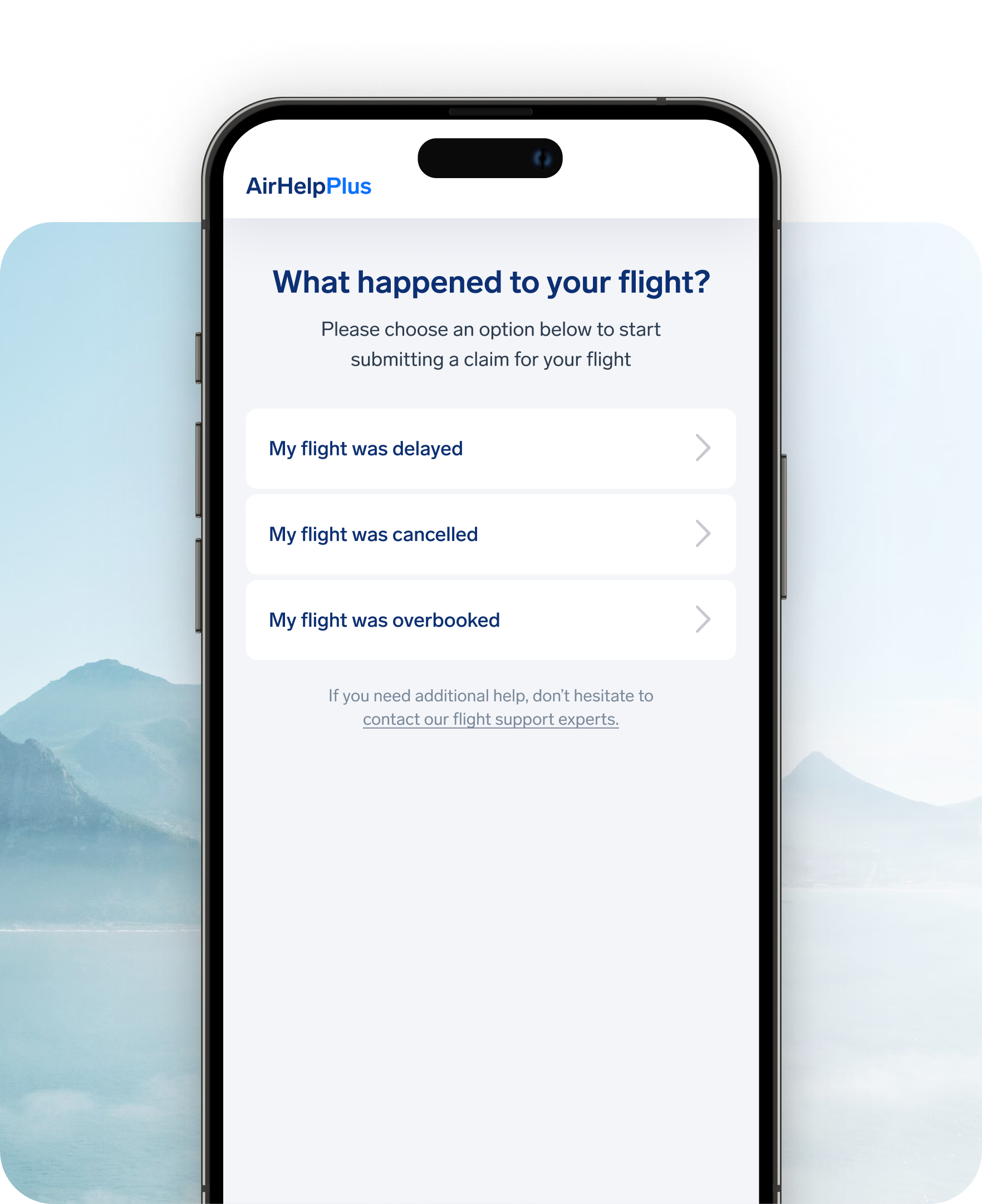 AirHelp Plus compensation claim flow