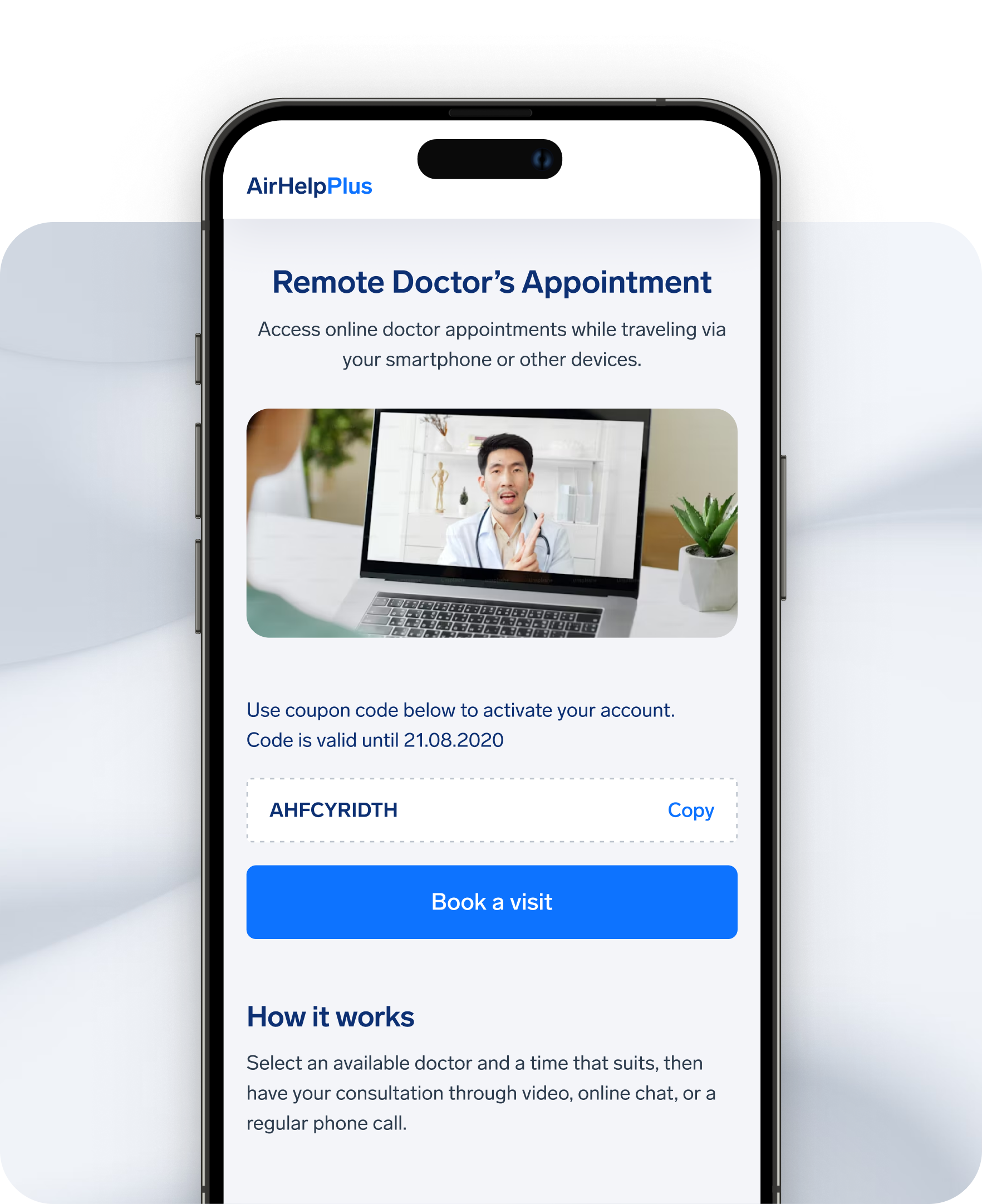 AirHelp Plus remote doctor appointments