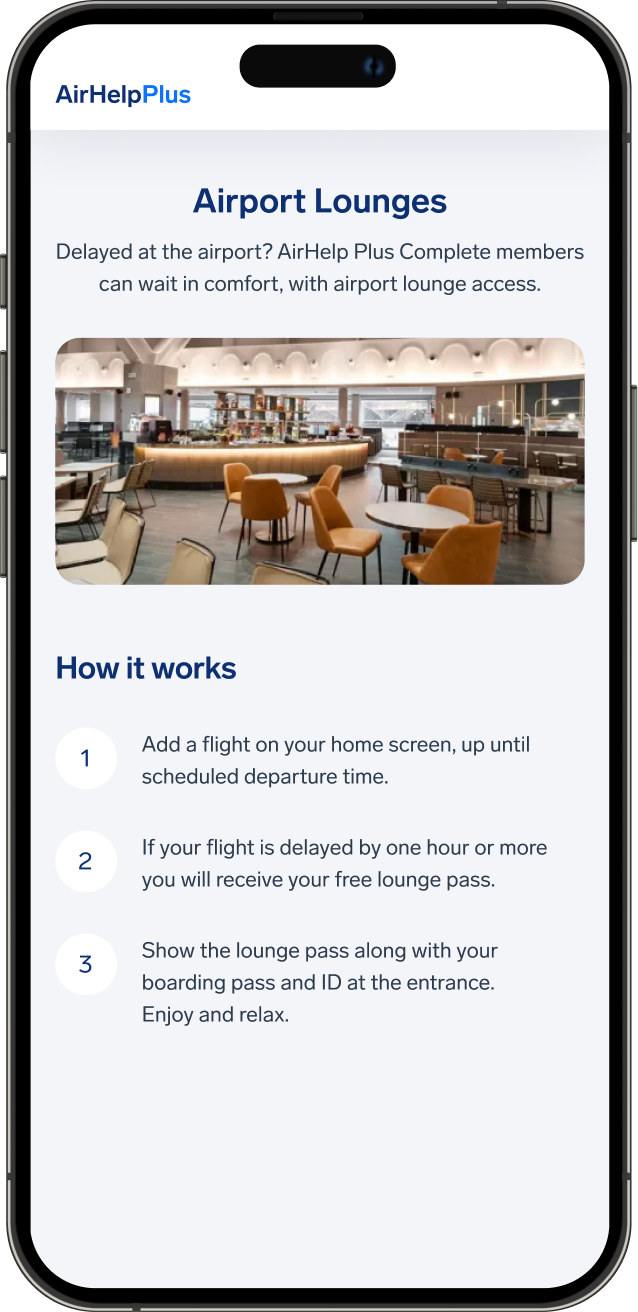 AirHelp Plus app detail screen