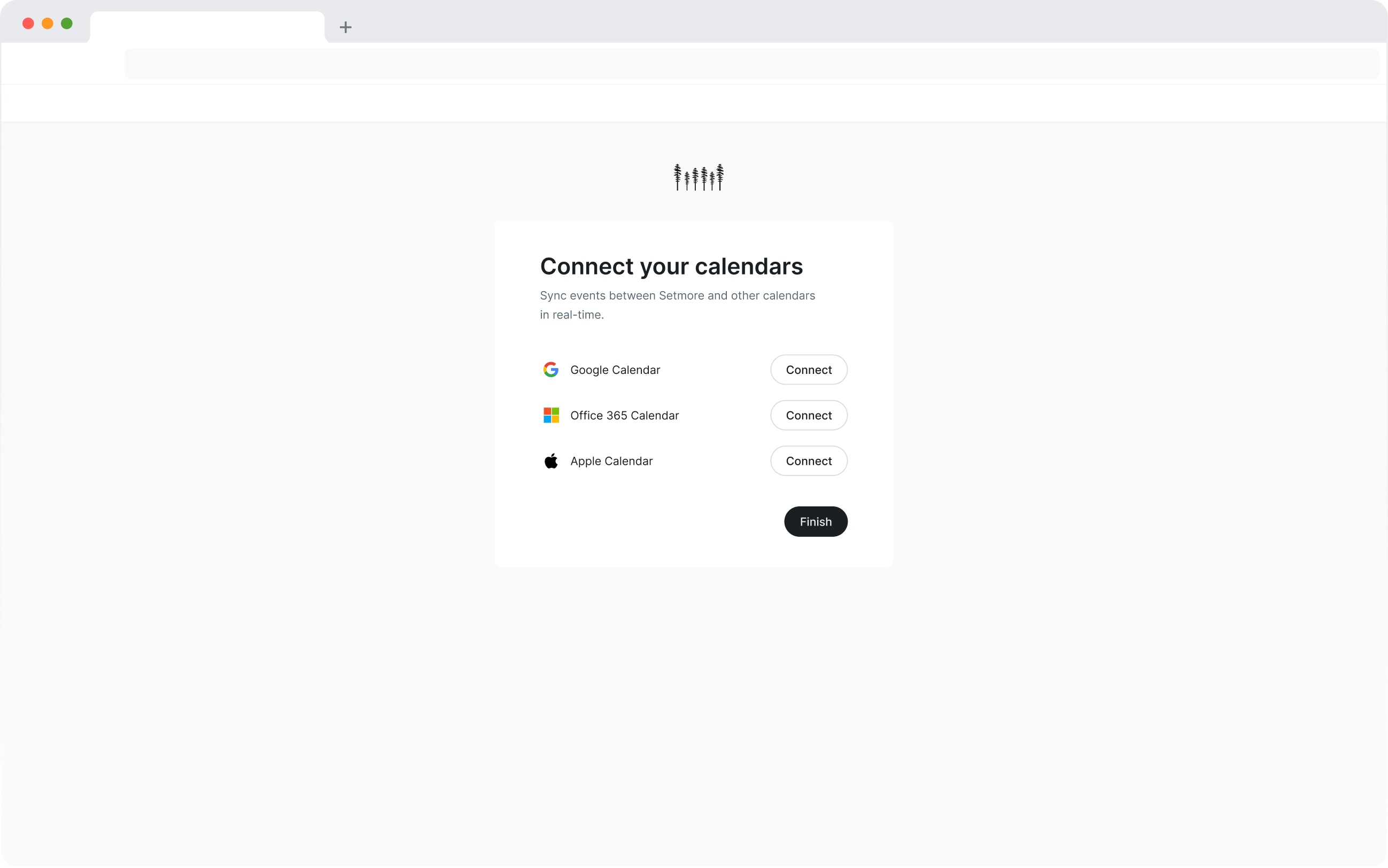 Setmore calendar sync onboarding
